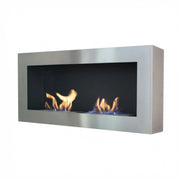 Large Steel Wall Mounted Bioethanol Fireplace