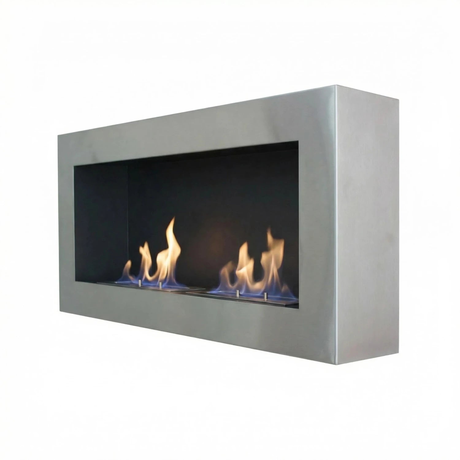 Large Steel Wall Mounted Bioethanol Fireplace