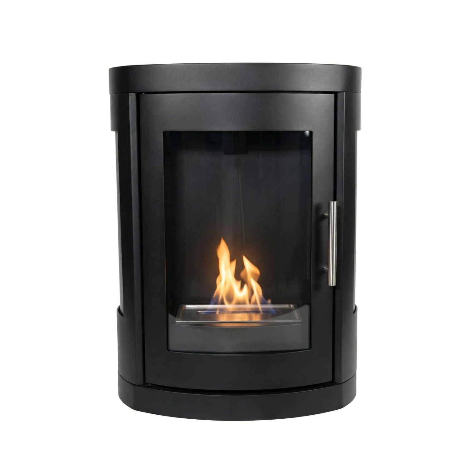 Oregon - Wall-mounted bioethanol wood-burner style fireplace