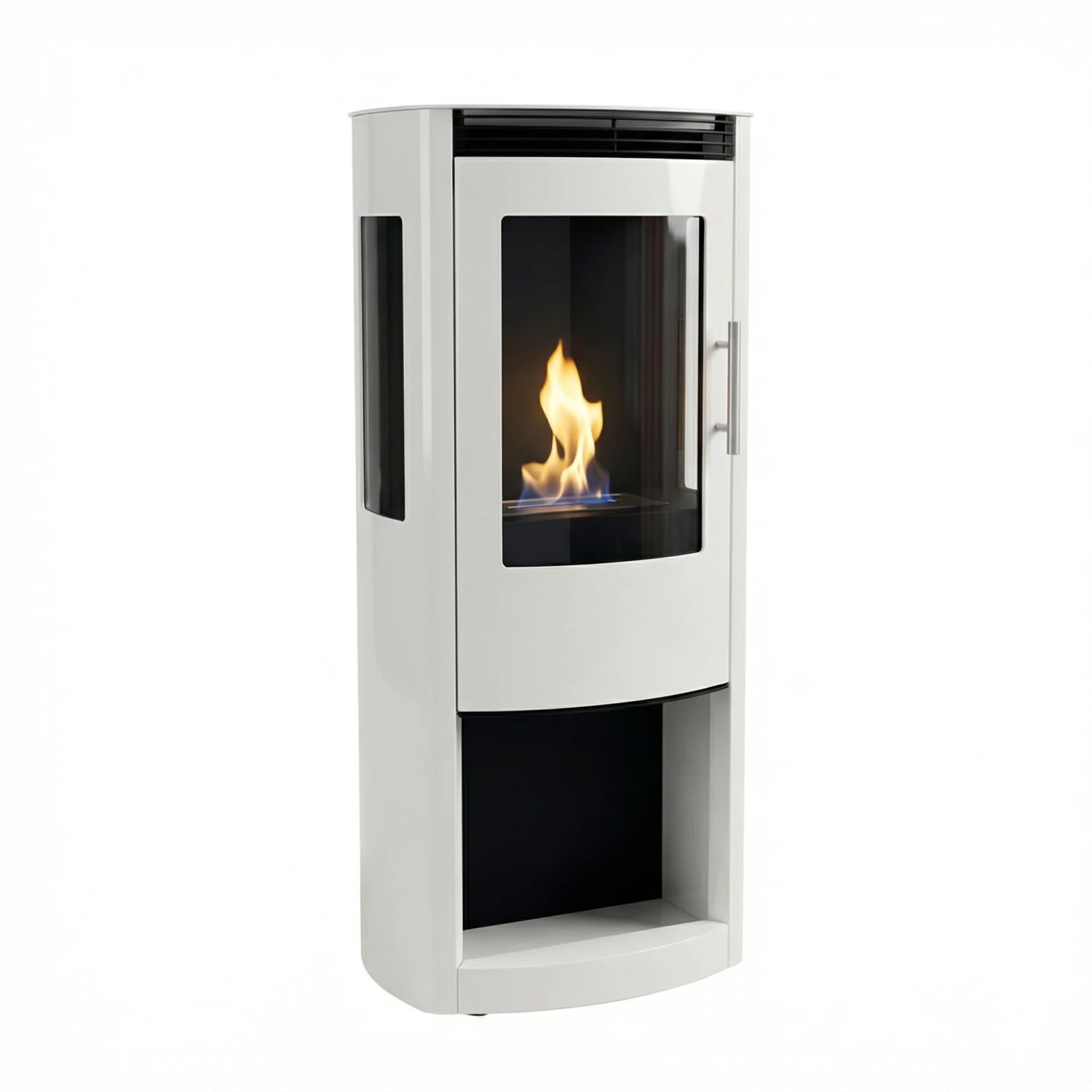 Lincoln - Bioethanol Wood-burning stove - White