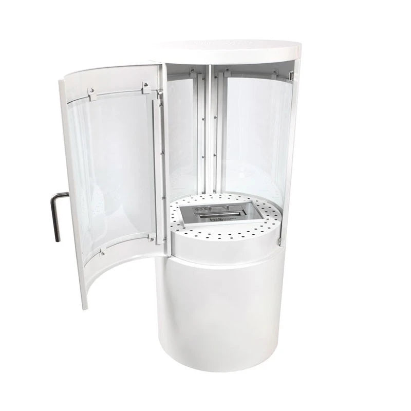 Columbus White - Bioethanol Stove with 360 view