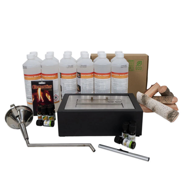 Bioethanol fireplace insert package - 30.5 cm
