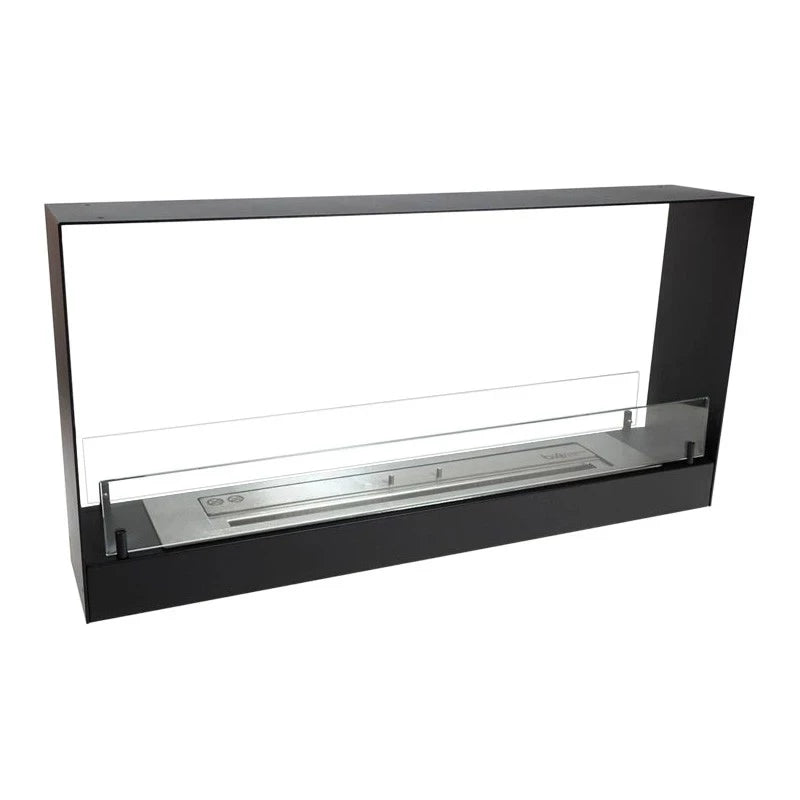 Lareira a Bioetanol Embutida - 100 cm - Preto