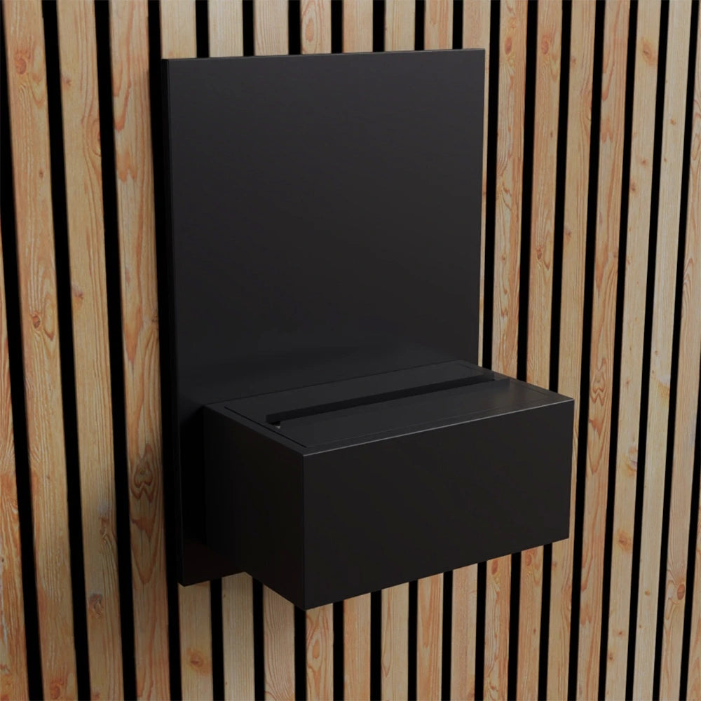 Brekke Wall-Mounted Water Vapour Fireplace - Black