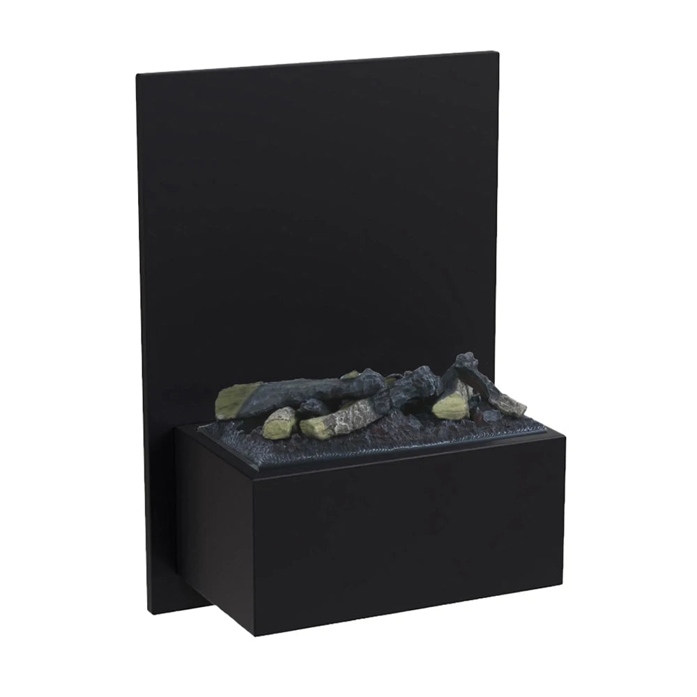 Brekke Wall-Mounted Water Vapour Fireplace - Black