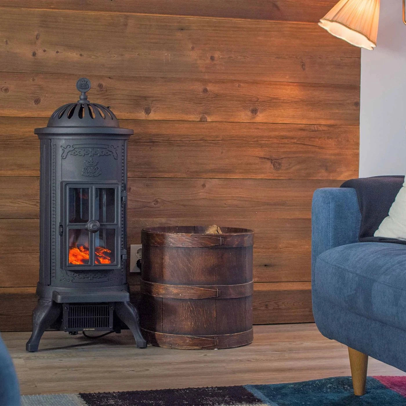 Carl Electric Fireplace - Cast Iron