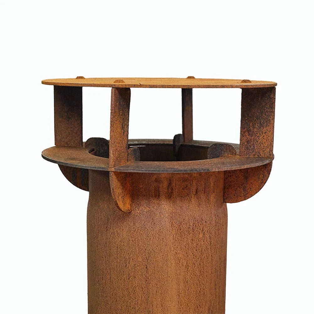 RB73 Fennek 50 outdoor garden fireplace in corten steel