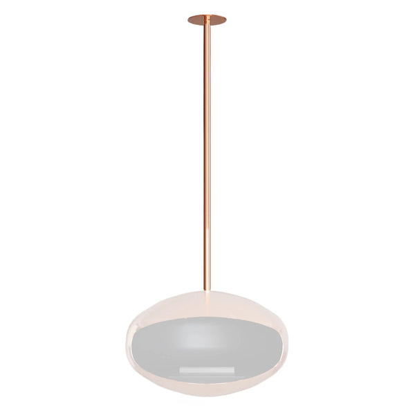 Polished Copper Ceiling Mount and Rod - Cocoon Fires