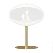 Polished Brass Stand for Cocoon Pedestal Bioethanol Fireplace