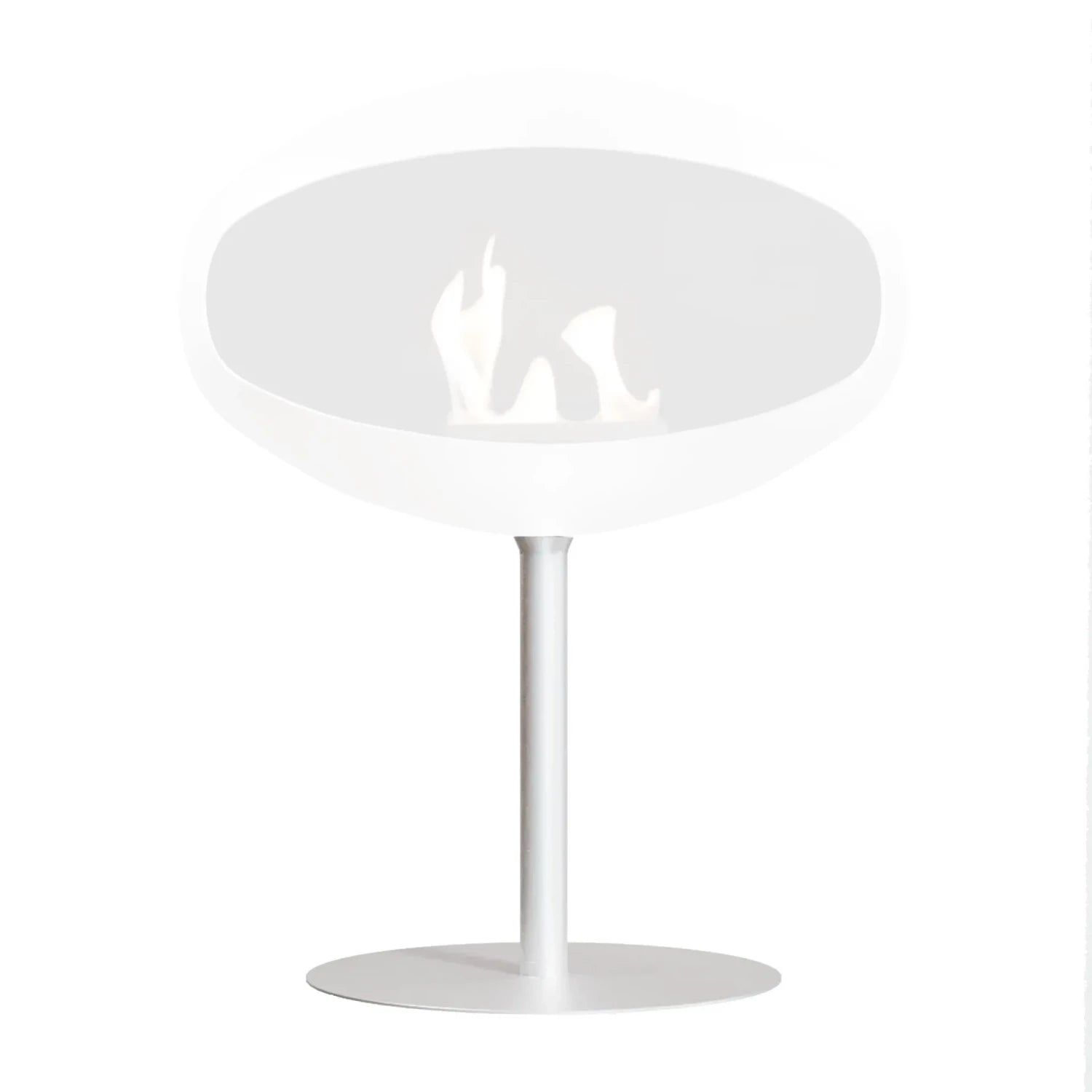 White Stand for Cocoon Pedestal Bioethanol Fireplace