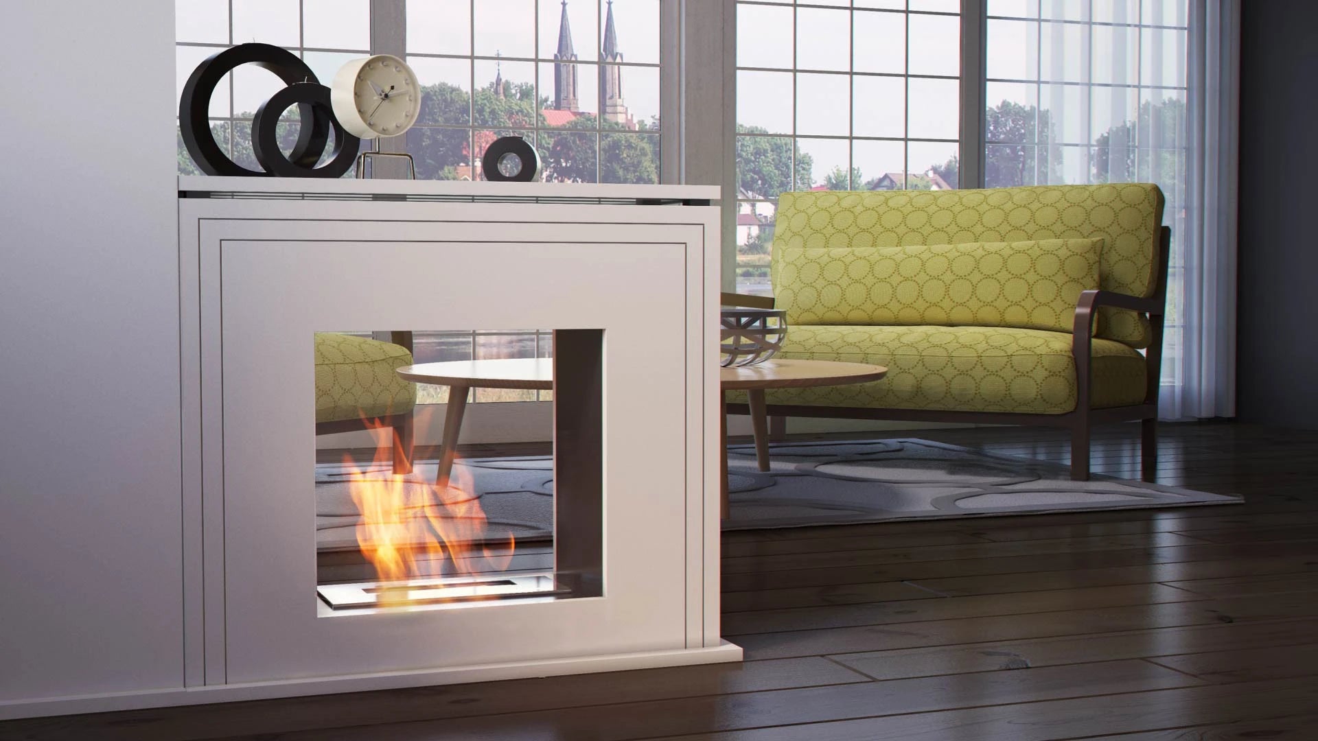Colyton Freestanding Bio Fireplace