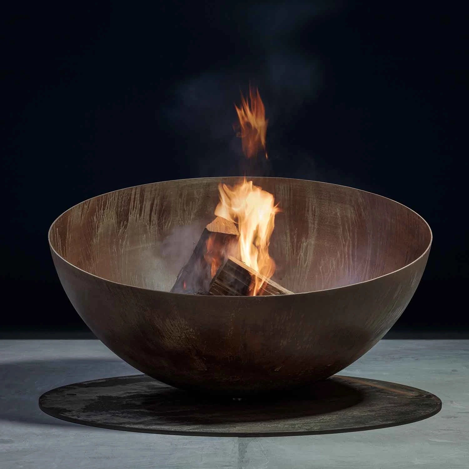 fire pit exclusivo em aço corten