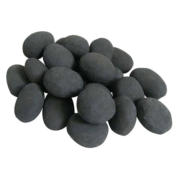 Pedras cerâmica - Preto - 24 Unidades