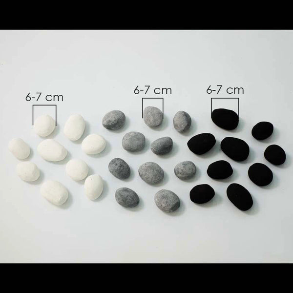 Pedras cerâmica - Branco - 24 Unidades
