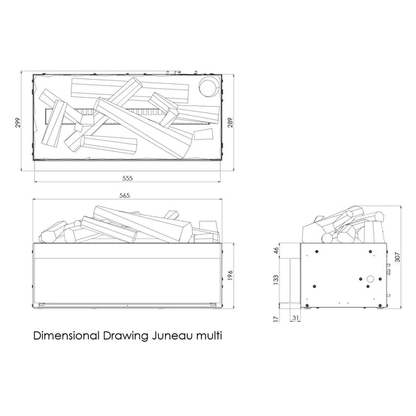 Juneau Multi - Water Vapour Fire Insert