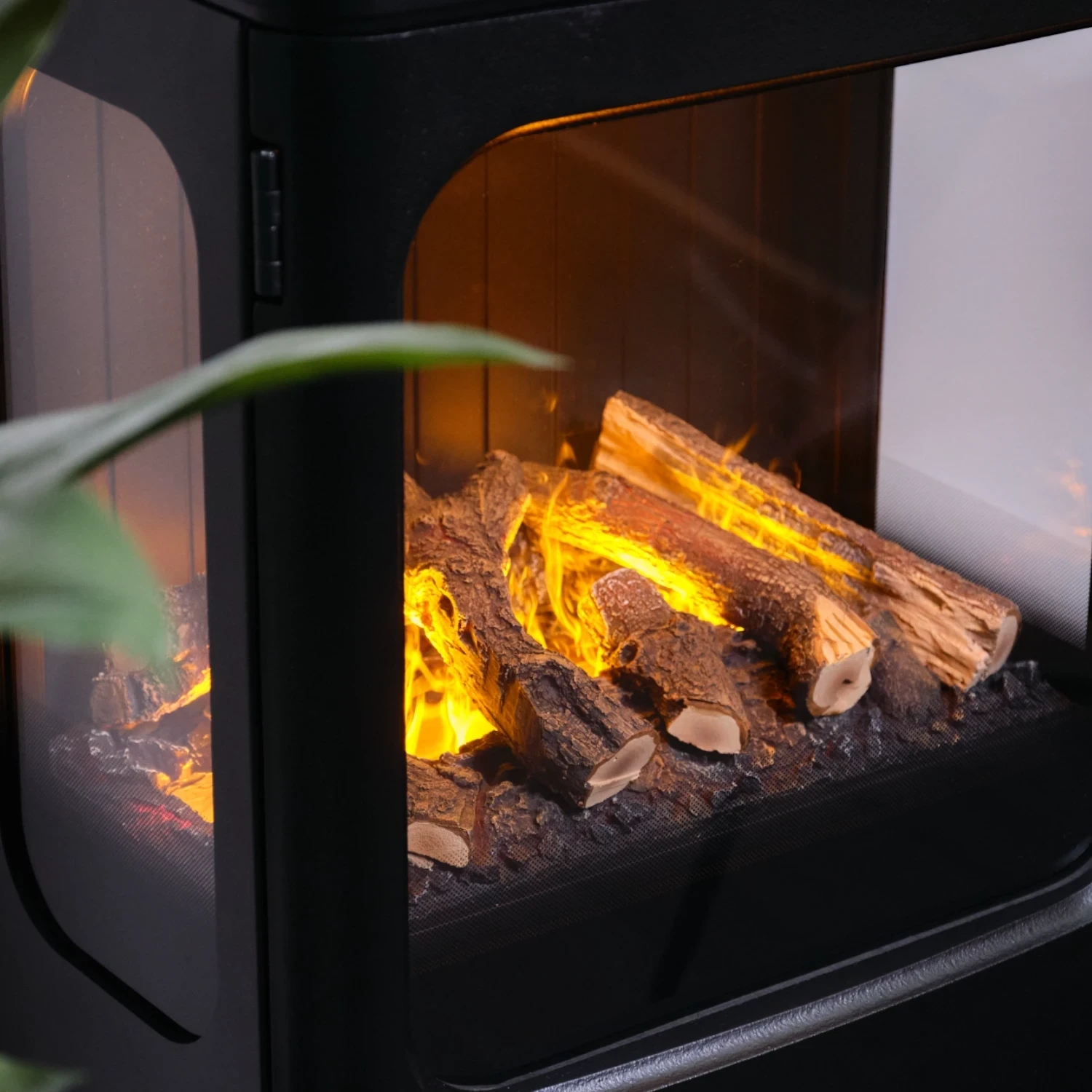 Mapleton 100 – Freestanding Water Vapour Fireplace in Cast Iron