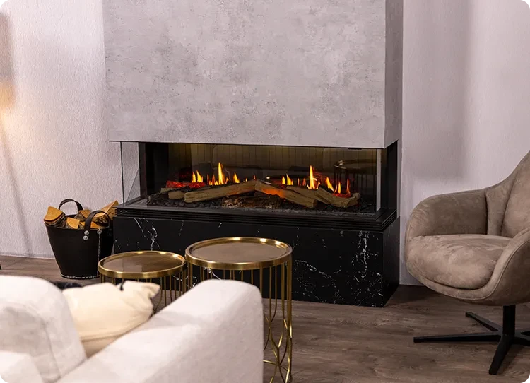 lareira elétrica de 3 lados Dimplex
