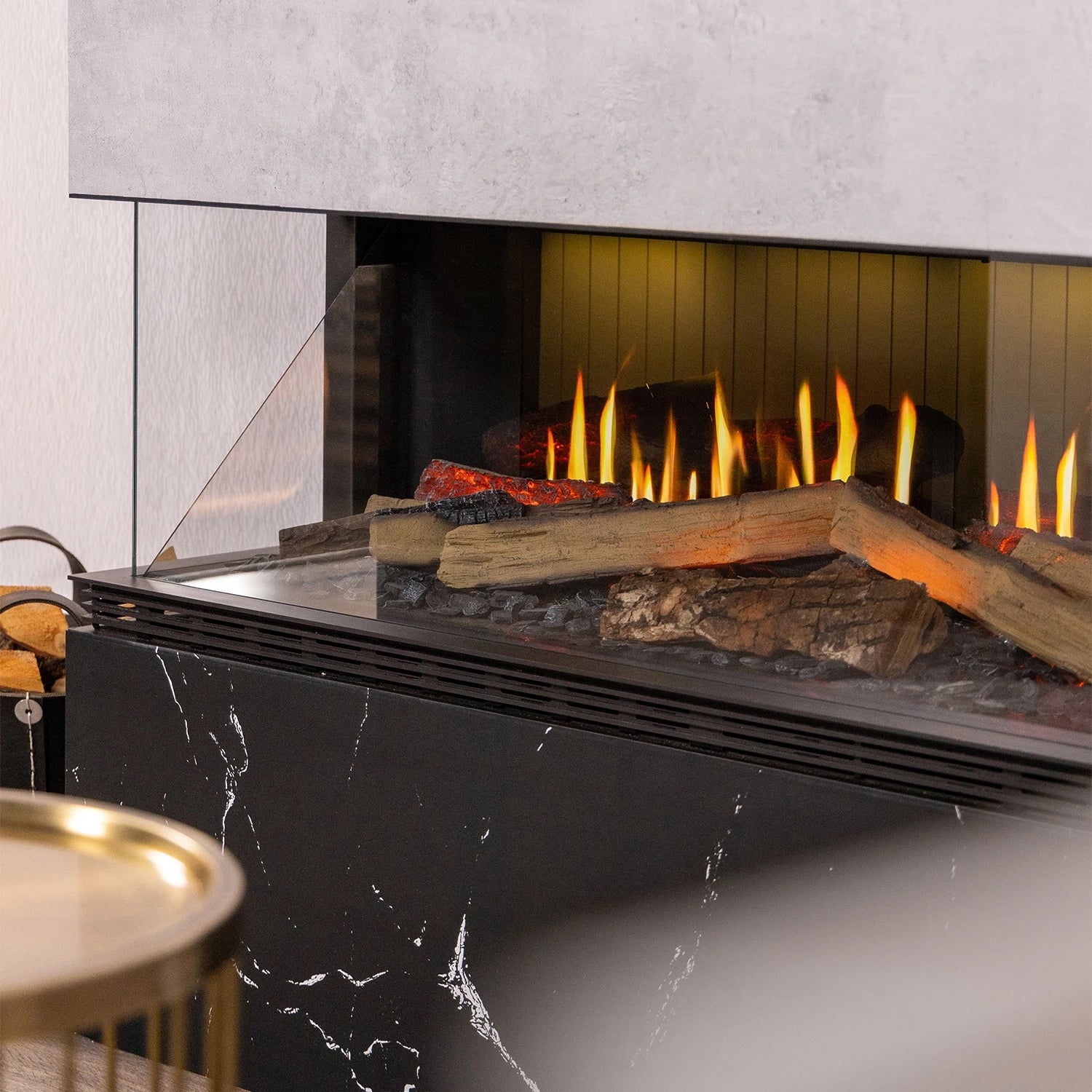 Vista 130 I - 1-Sided Built-in Electric Fireplace