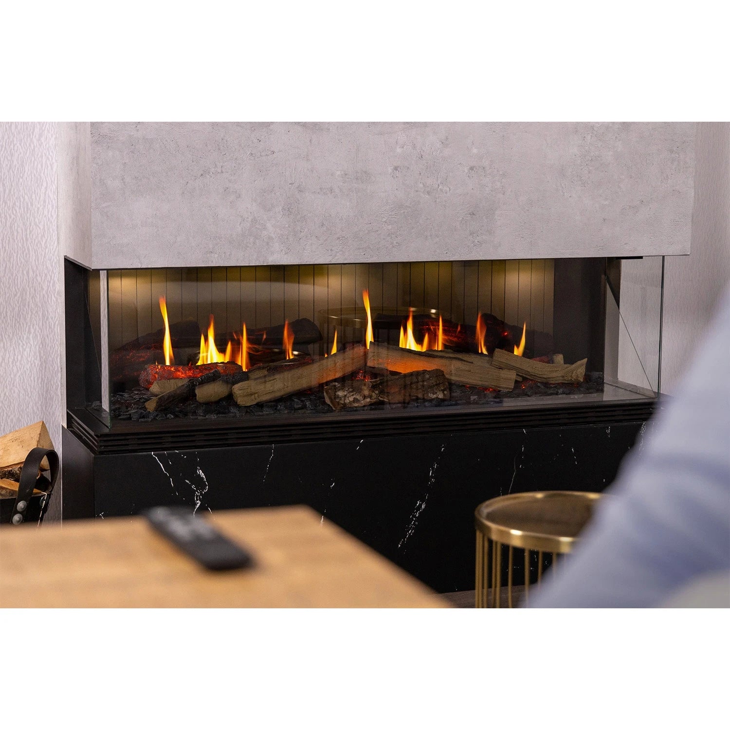 Vista 130 I - 1-Sided Built-in Electric Fireplace
