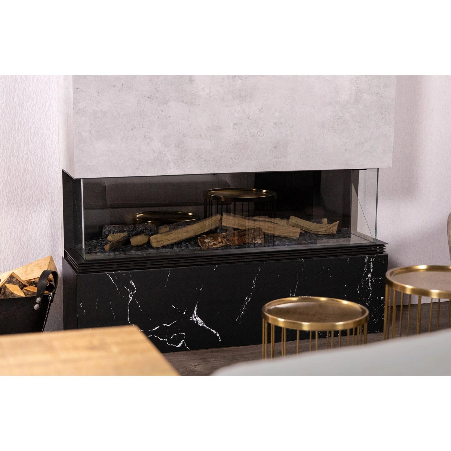 Vista 130 I - 1-Sided Built-in Electric Fireplace