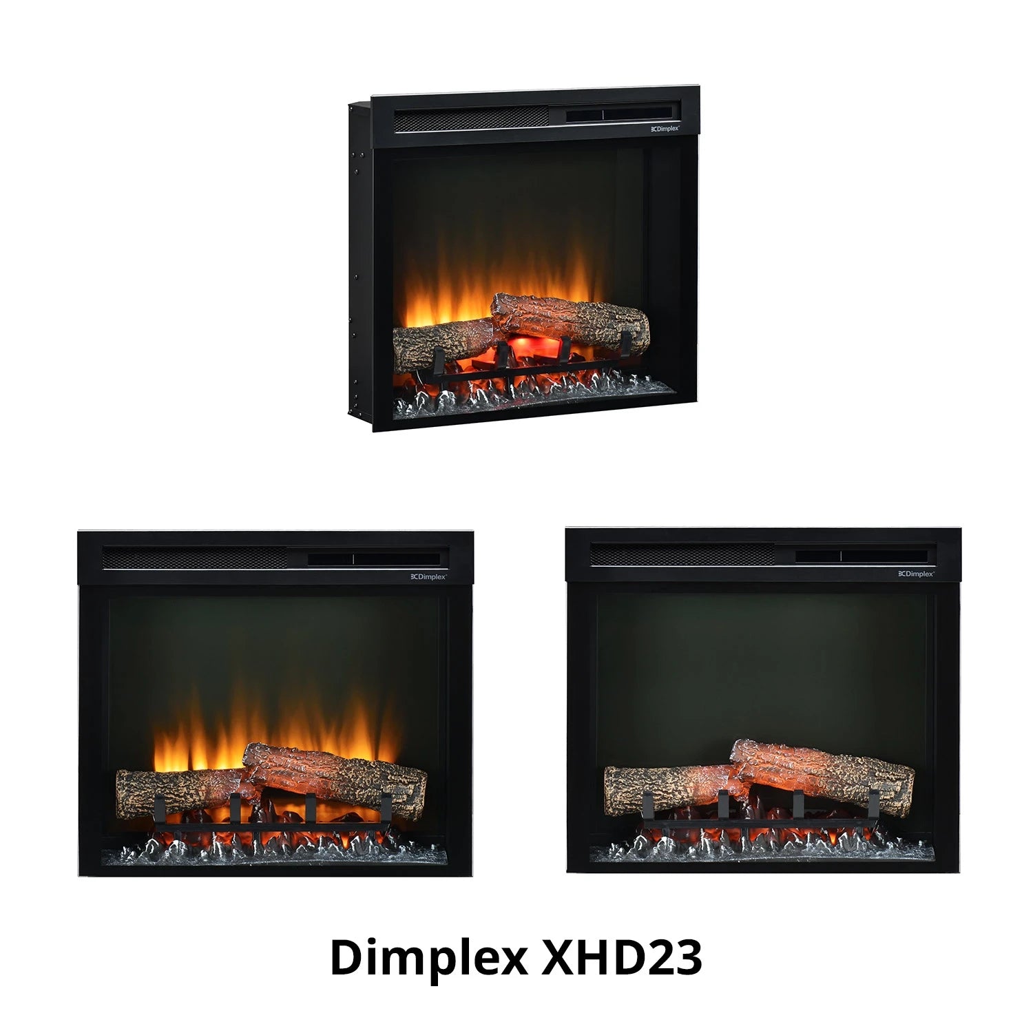 XHDFirebox Electric Fireplace Insert - Black