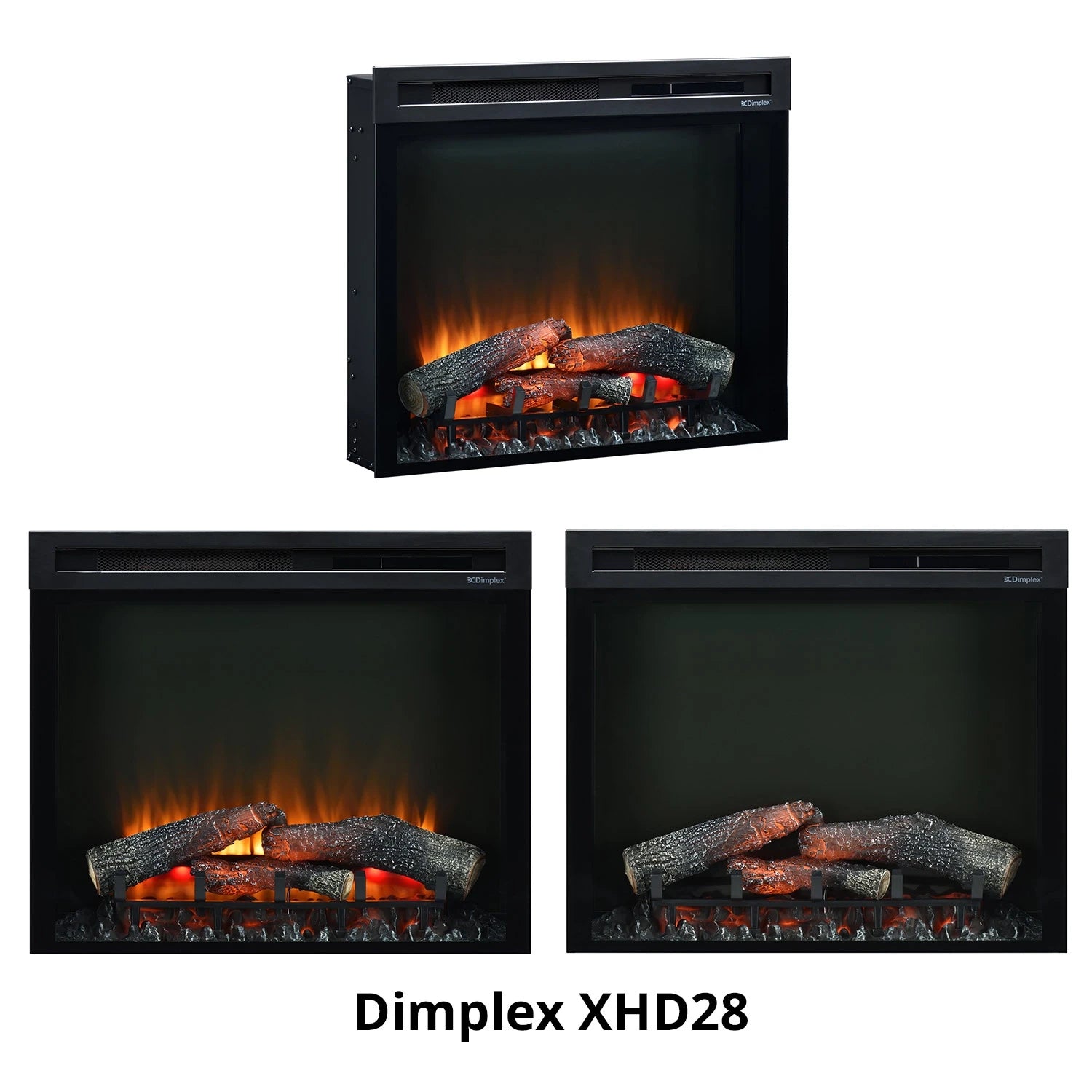 XHDFirebox Electric Fireplace Insert - Black