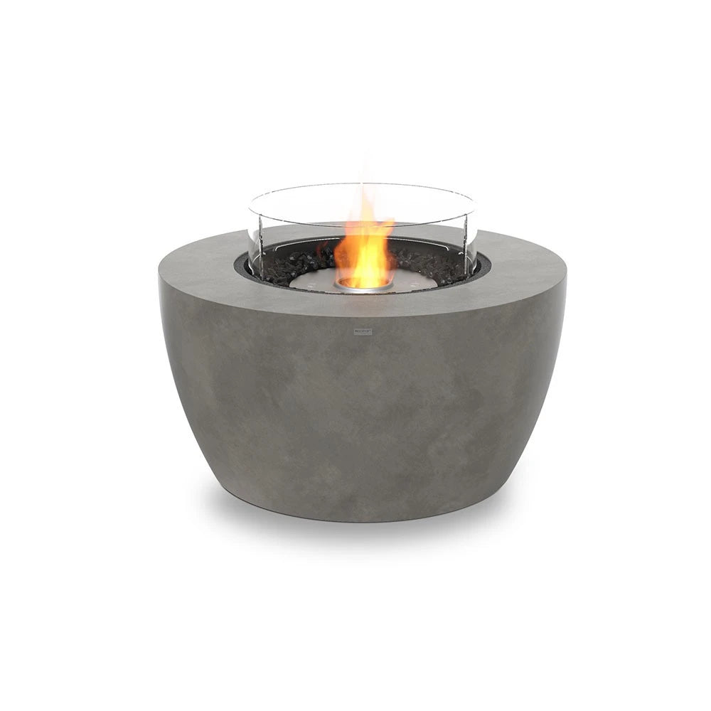Pod 40 outdoor bioethanol fireplace, larger rounded design