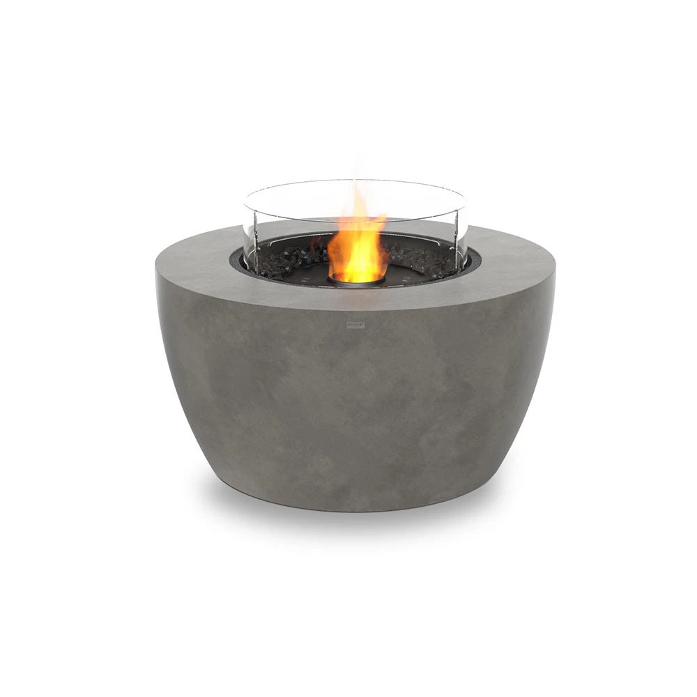 Pod 40 outdoor bioethanol fireplace, larger rounded design