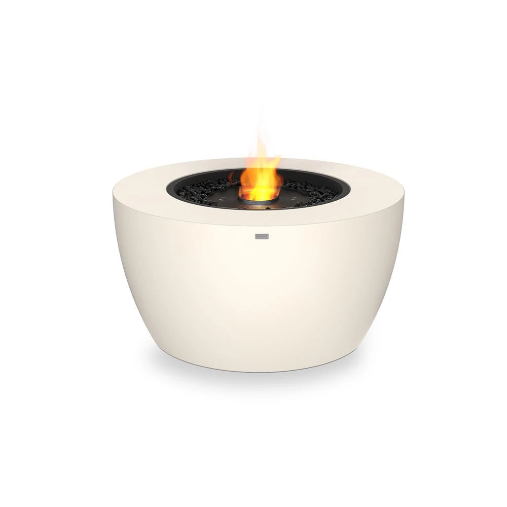 Pod 40 outdoor bioethanol fireplace, larger rounded design