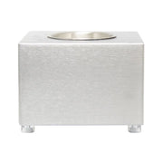 Cube Tabletop Bio Fireplace - Steel