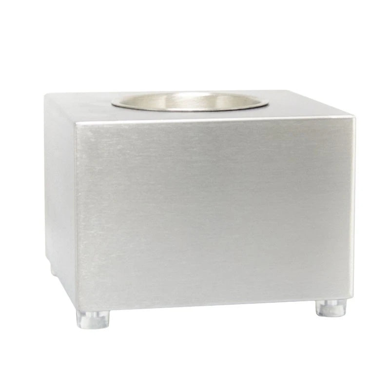 Lareira a Bioetanol de Mesa em Forma de Cubo - Aço
