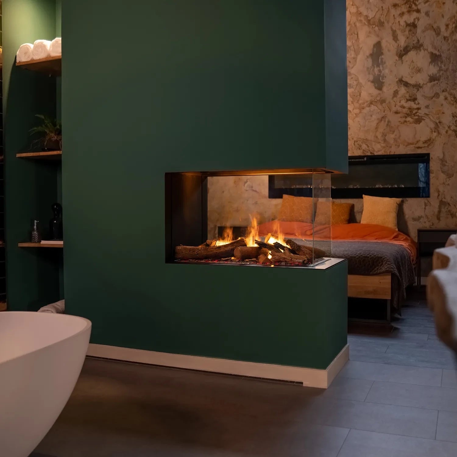 Dimplex e-MatriX 800-500 RD Water Vapour Fireplace