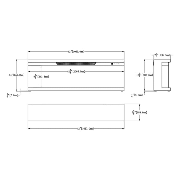 Unity 107 Electric Fireplace