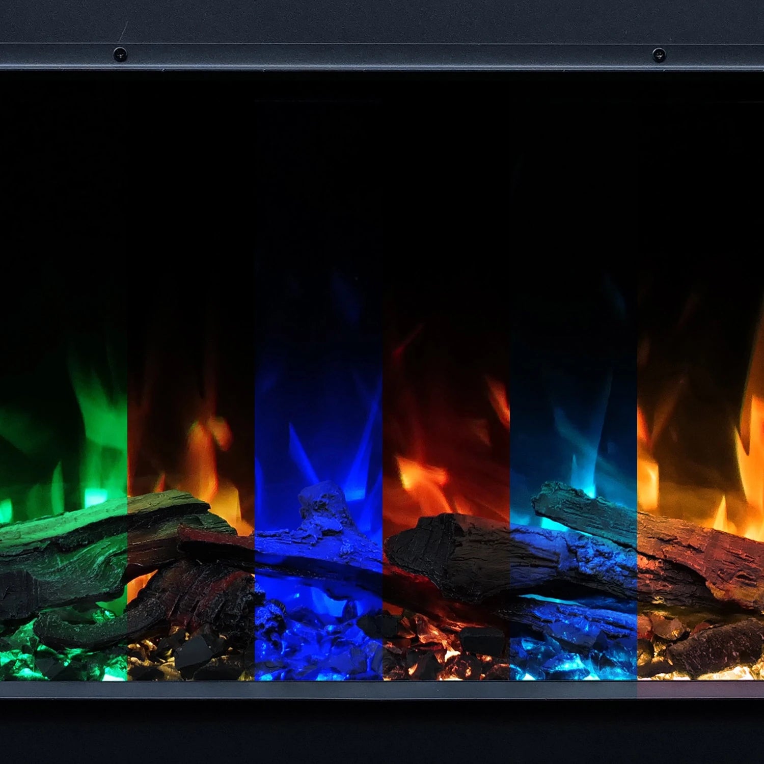 Solis 90 Recessed Electric Fireplace