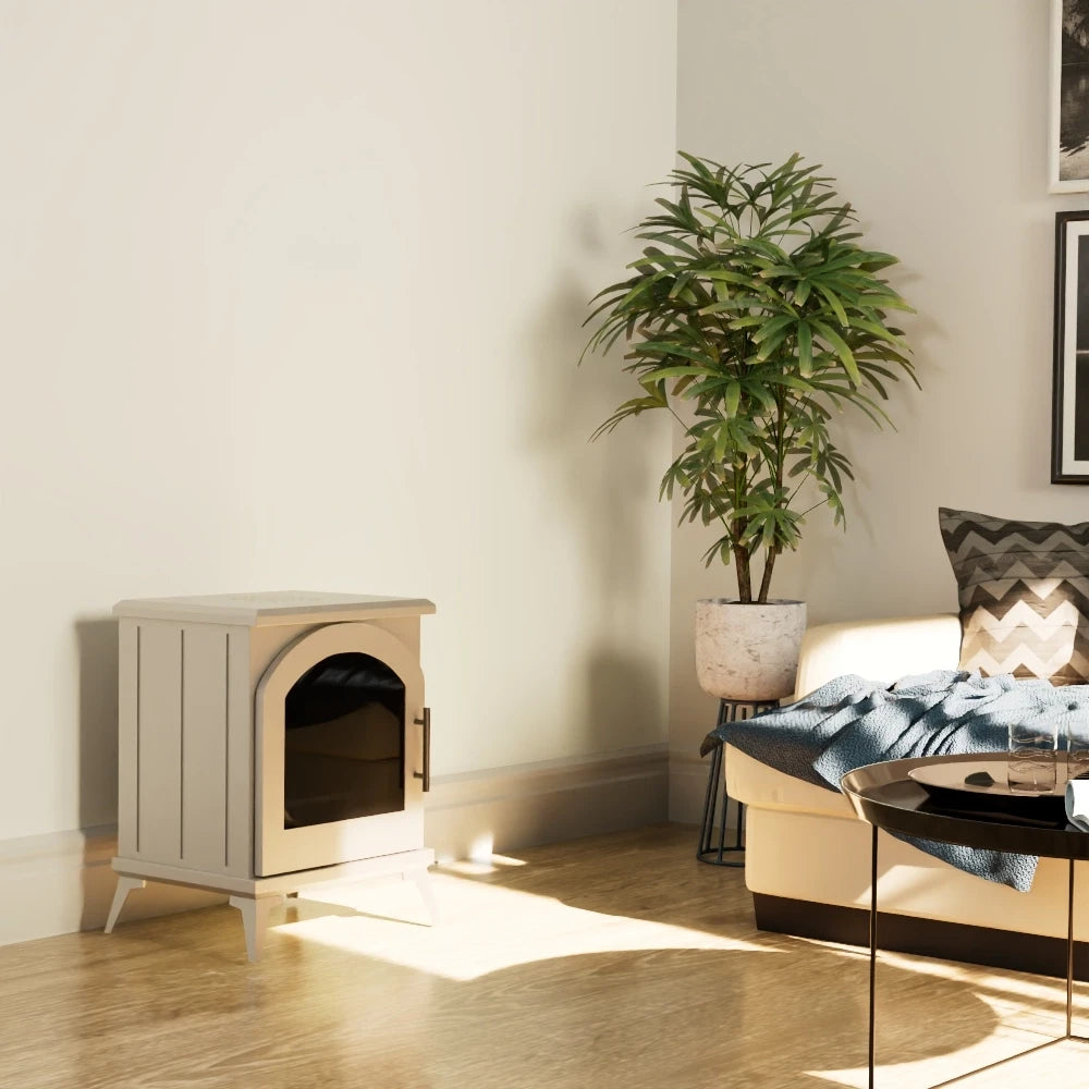 Austin - White Freestanding Bioethanol Stove