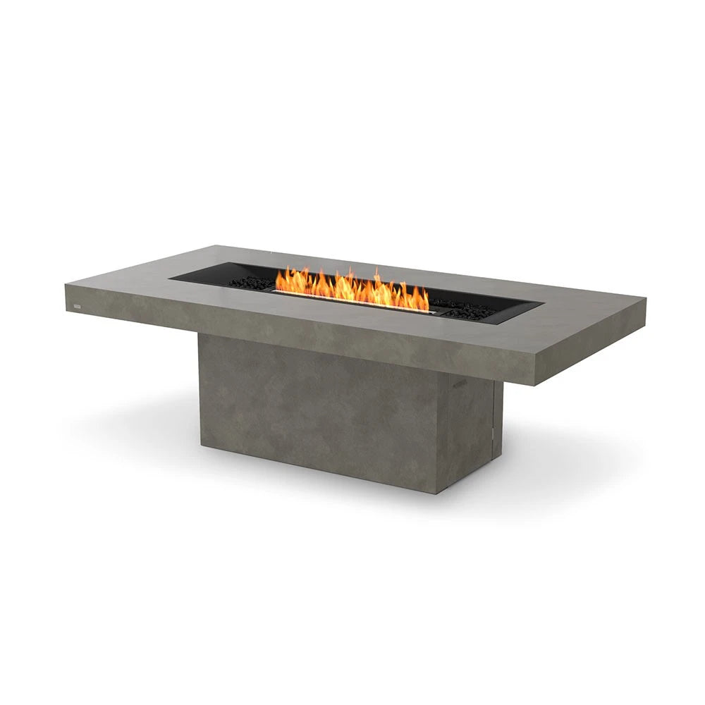 Gin 90 Bar bioethanol fire pit, tall bar-height design