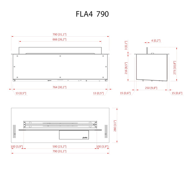 FLA4 790 - Automatic Bioethanol Burner