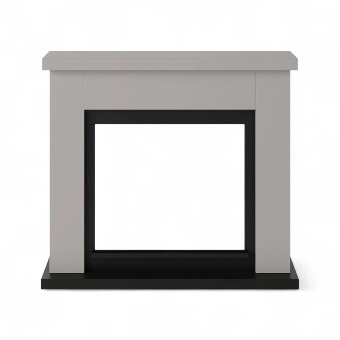 TAGU Frode Beige - Freestanding fireplace mantel frame without fireplace insert