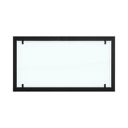 Black steel outer frame with full glass for Foco 1100 bio fireplaces.