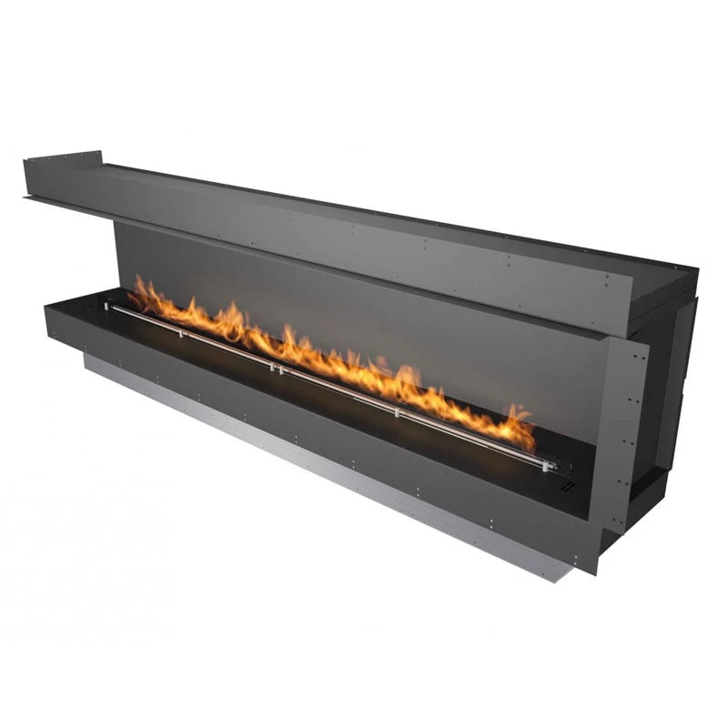 Left-facing Planika corner fireplace