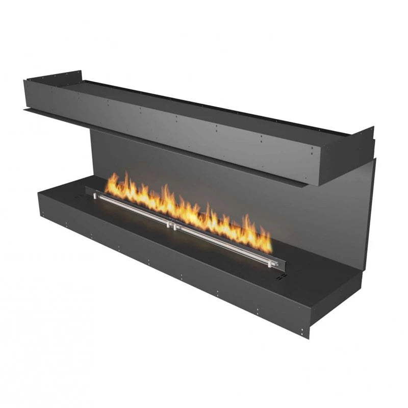 Three-sided Planika fireplace