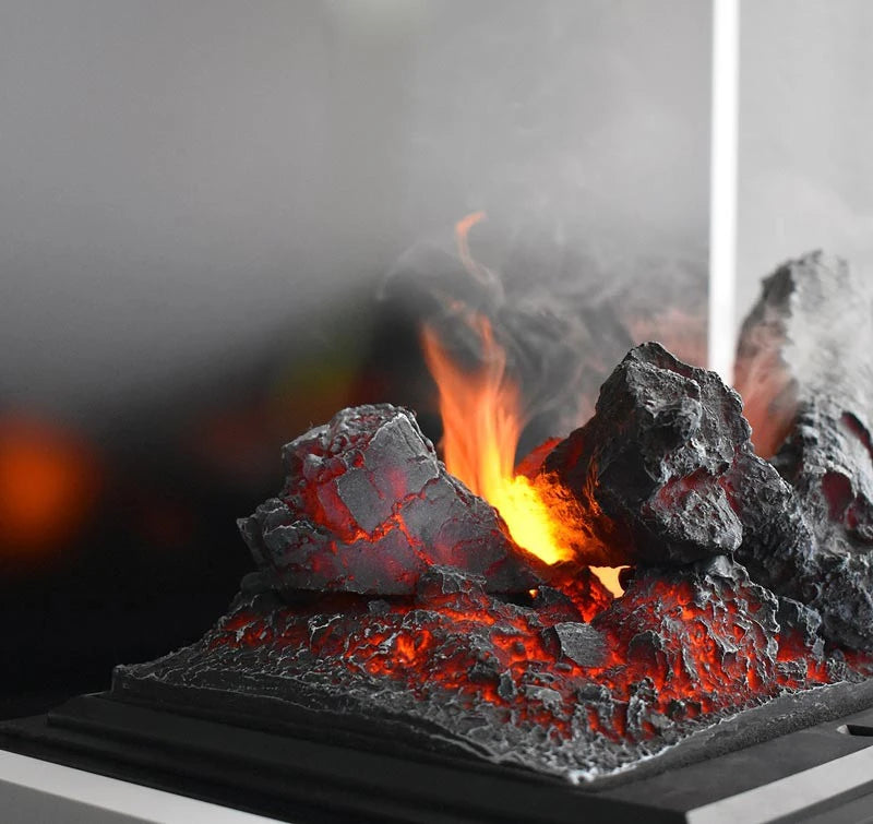 Beethoven White - OMC 600 | Opti-myst Fireplace
