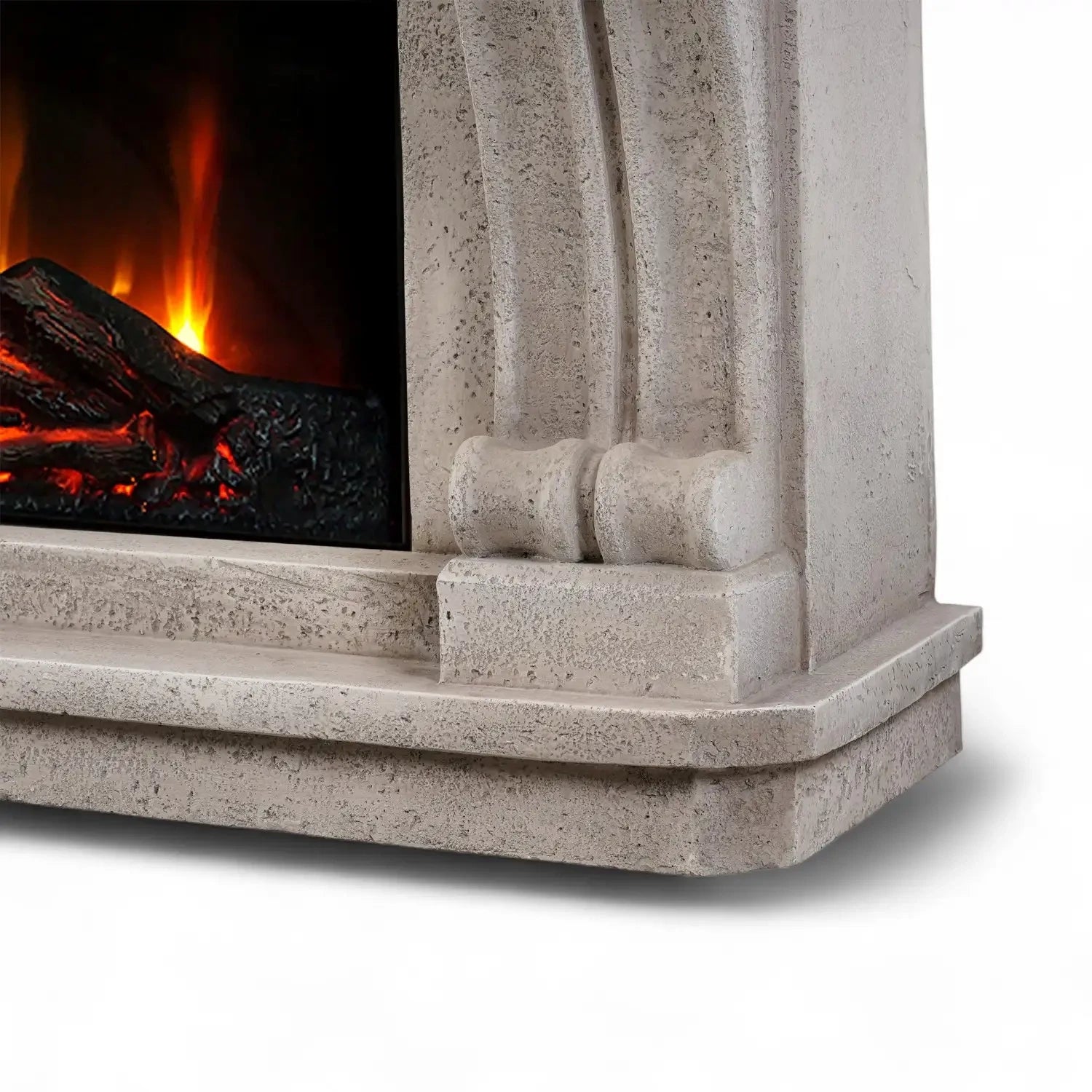 Logi - Electric Fireplace in Polystone