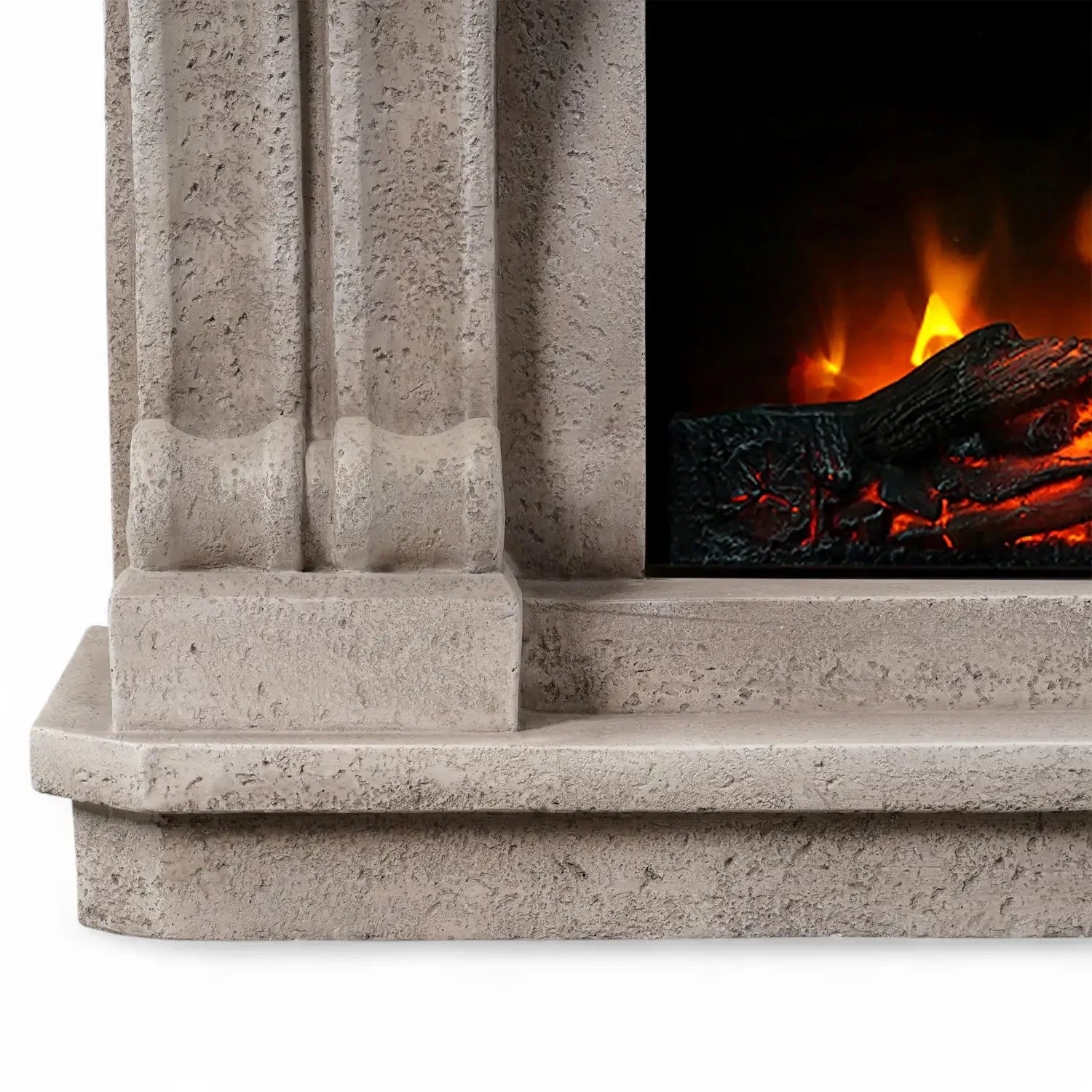 Logi - Electric Fireplace in Polystone