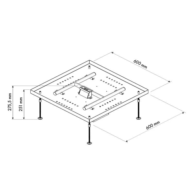 Planika Galio H-shaped automatic gas burner for outdoor use