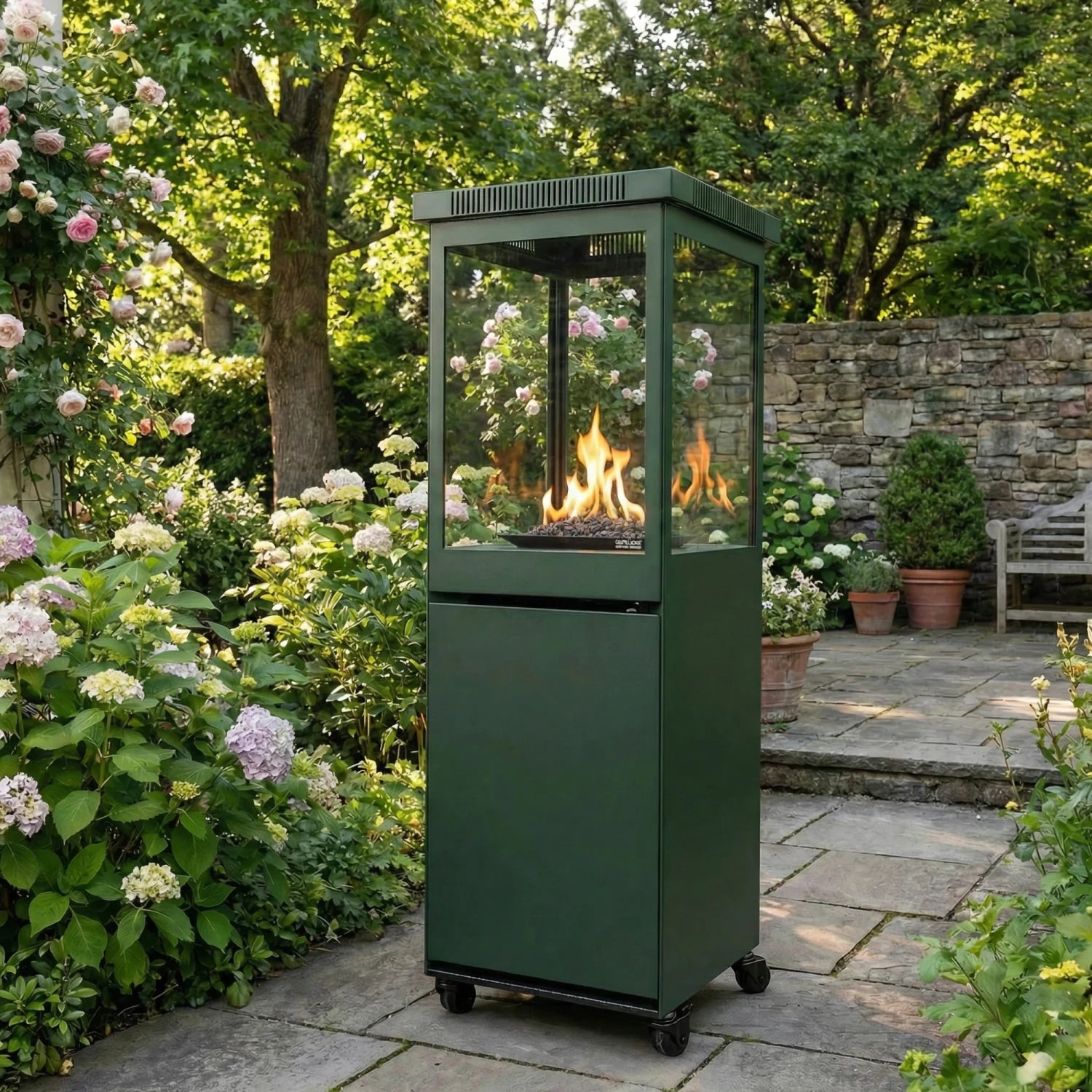 Marino Limited - Lareira de Exterior Verde Galáctico
