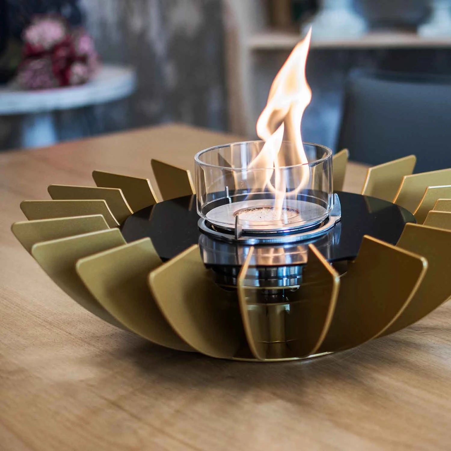 Cosmo Table Fireplace - Golden GlammFire