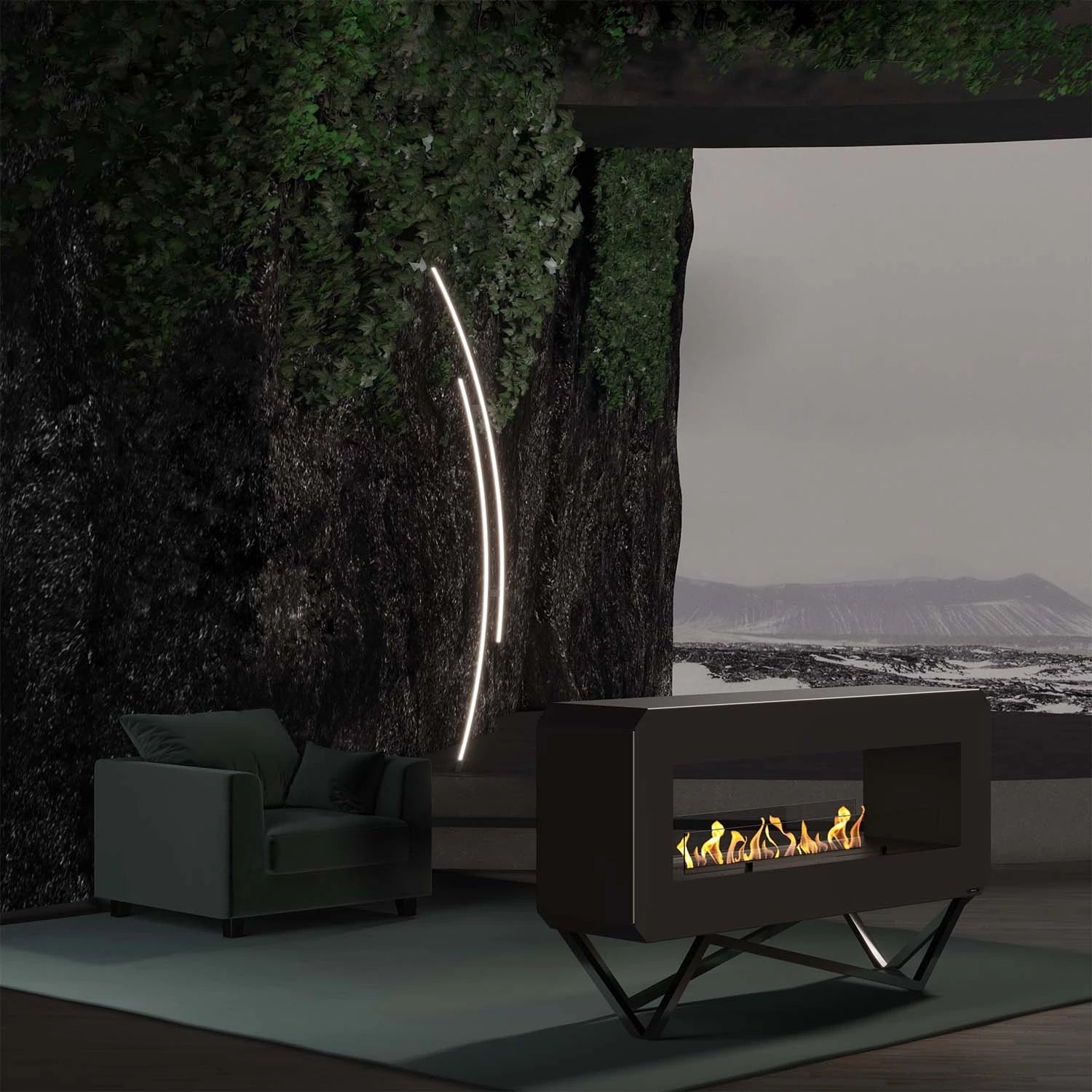 Urban - Black Metallic GlammFire