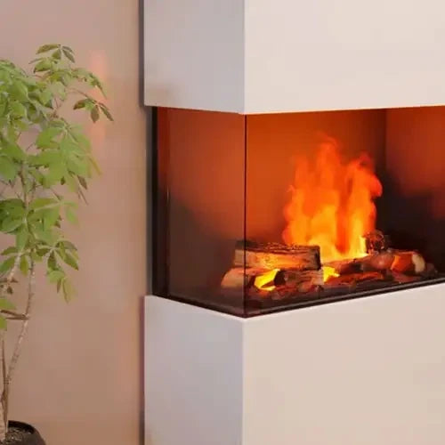Painel de Vidro Glow Fire para Lareiras a Vapor de Água