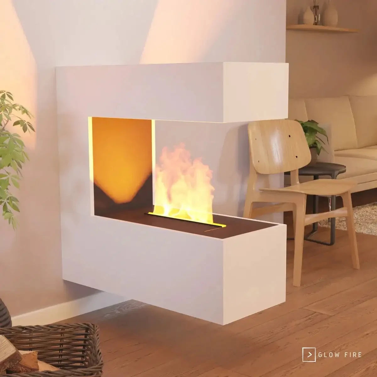 Schiller Lareira de Parede a Vapor de Água - OMC 400 | Montada na Parede